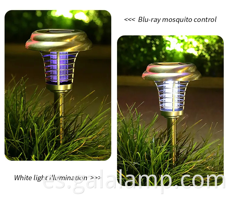 Lámpara de asesino de mosquitos solares ecológicos con tecnología LED